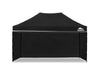 DS Gazebo C Silver coated roof 3x4.5M Black