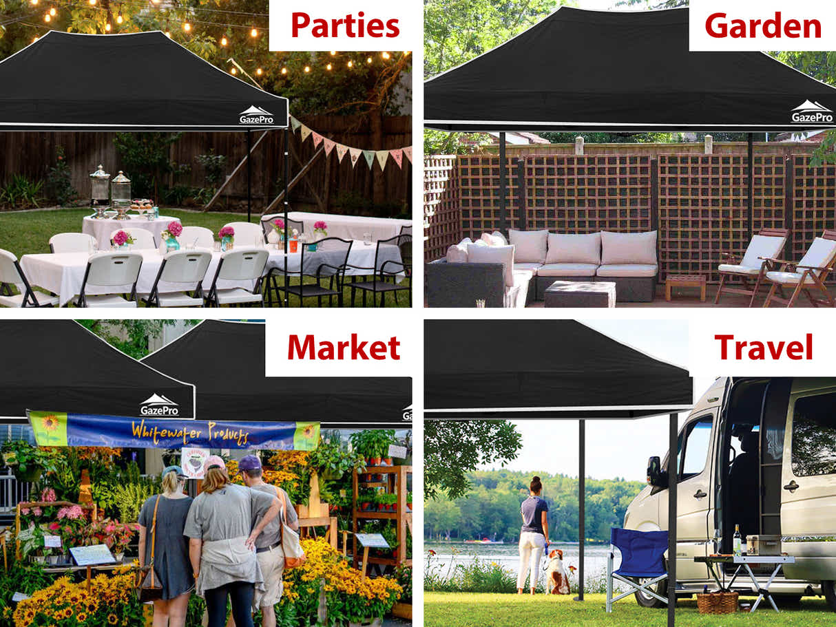 Gazebo with Silver-Coated Roof 3m x 4.5m - Blue