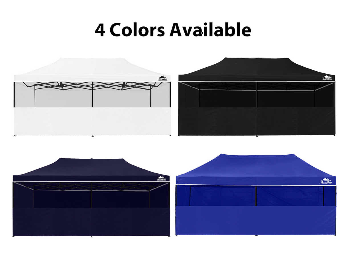 Gazebo with Silver-Coated Roof 3m x 6m - Blue