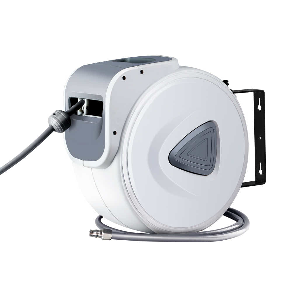 DS NA Air Hose Reel 20m Retractable Rewind Swivel Wall Mount Compressor Garage