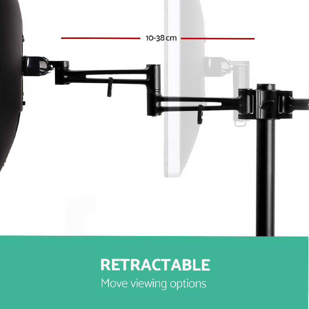 DS NA Artiss Monitor Arm Mount Dual Black