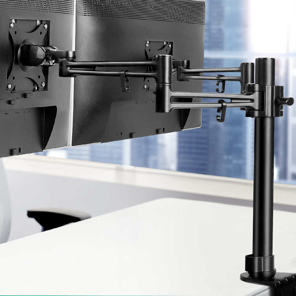 DS NA Artiss Monitor Arm Mount Dual Black
