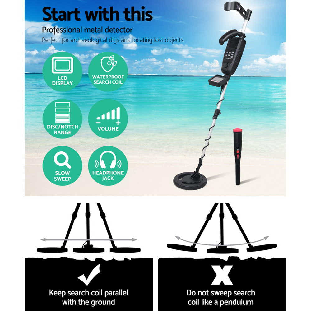 DS NA Metal Detector Pinpointer 180MM Deep Sensitive Searching Treasure Gold