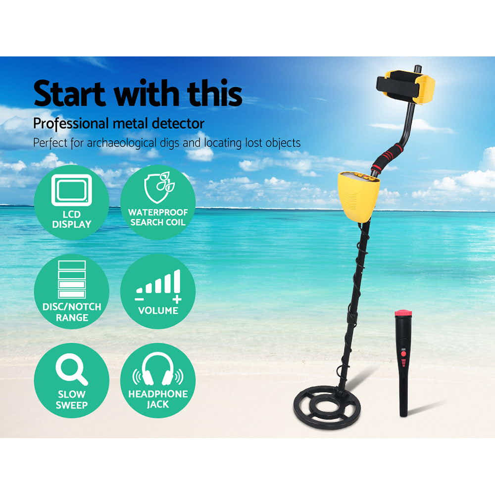 DS NA Metal Detector Pinpointer Deep Sensitive Treasure Gold Hunt Digger 180MM