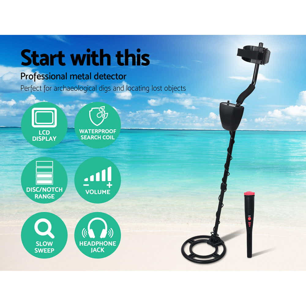 DS NA Metal Detector Pinpointer Deep Sensitive Treasure Gold Hunt Digger 220MM