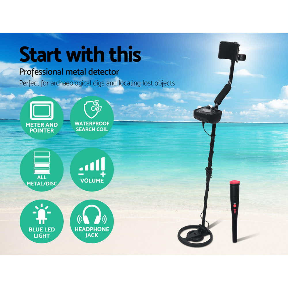 DS NA Metal Detector Pinpointer Deep Sensitive Treasure Gold Hunt Digger 160MM
