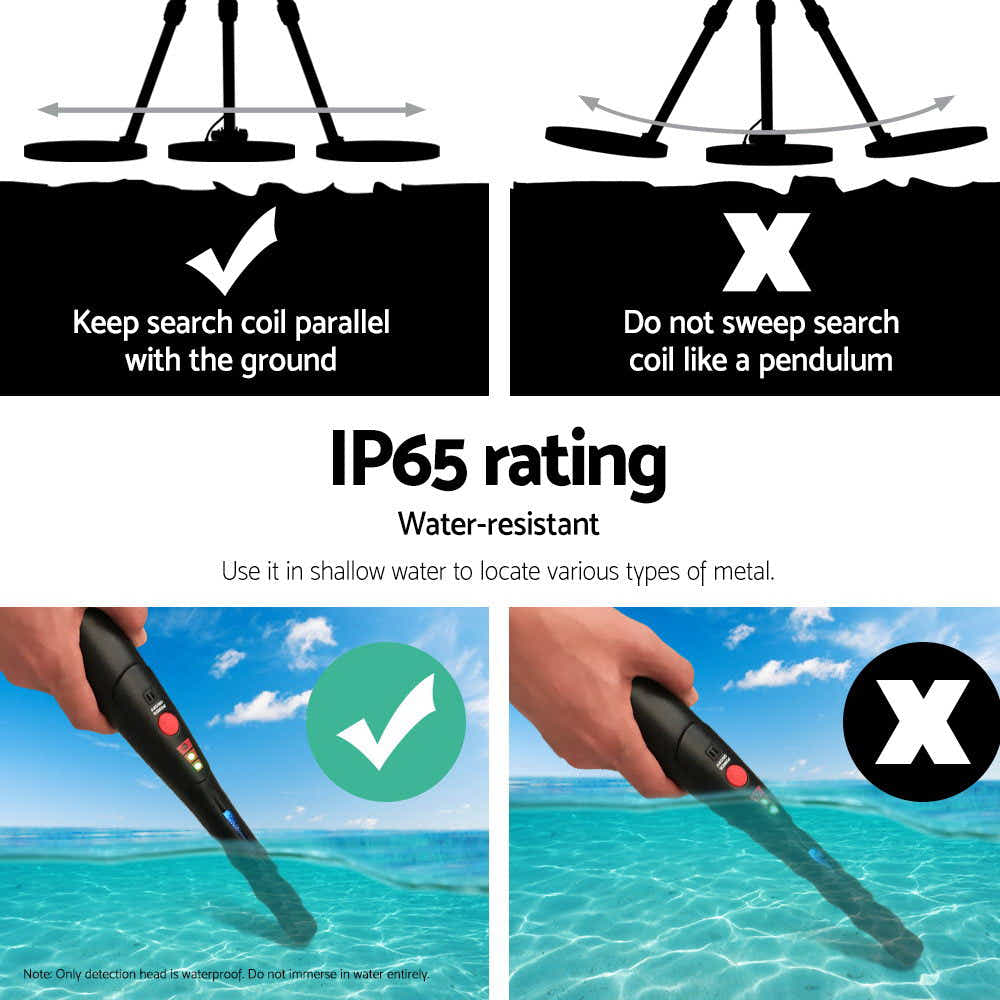 DS NA Metal Detector Pinpointer Deep Sensitive Gold Digger Hunter Digger 180MM