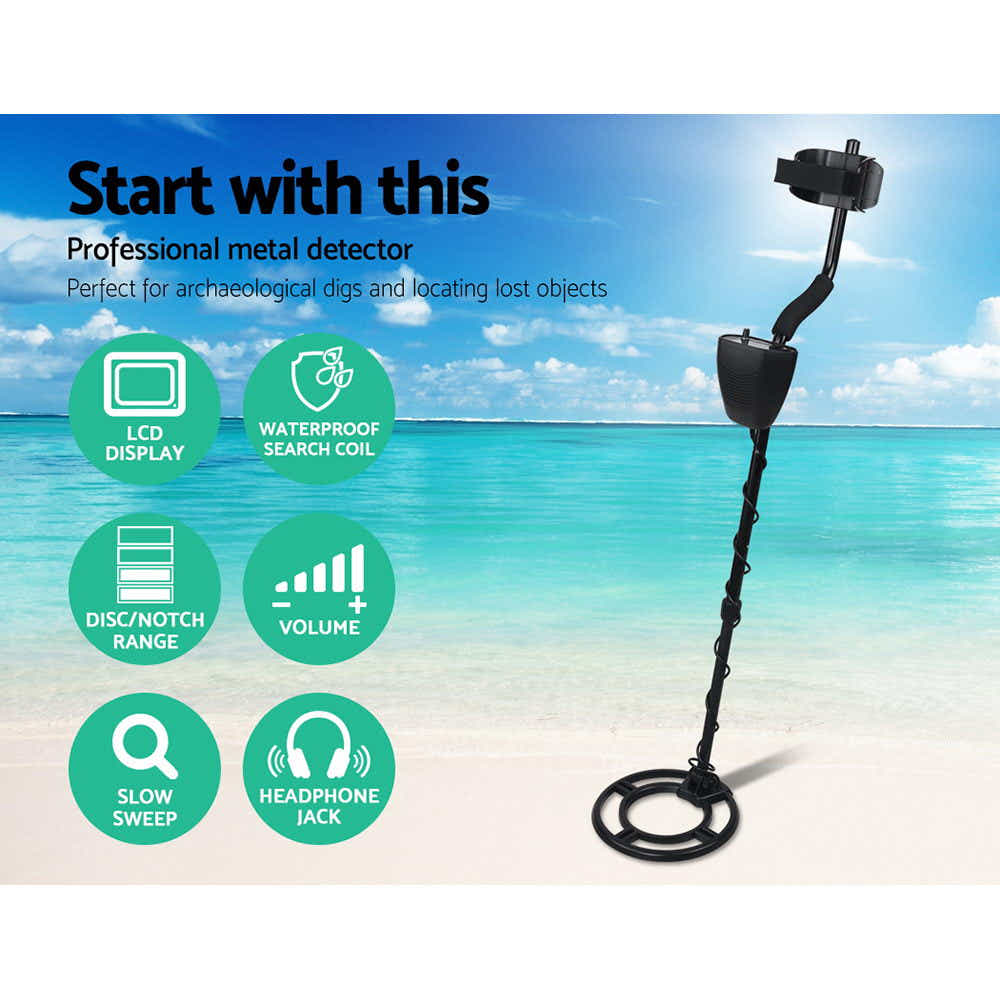 DS NA LCD Screen Metal Detector with Headphones