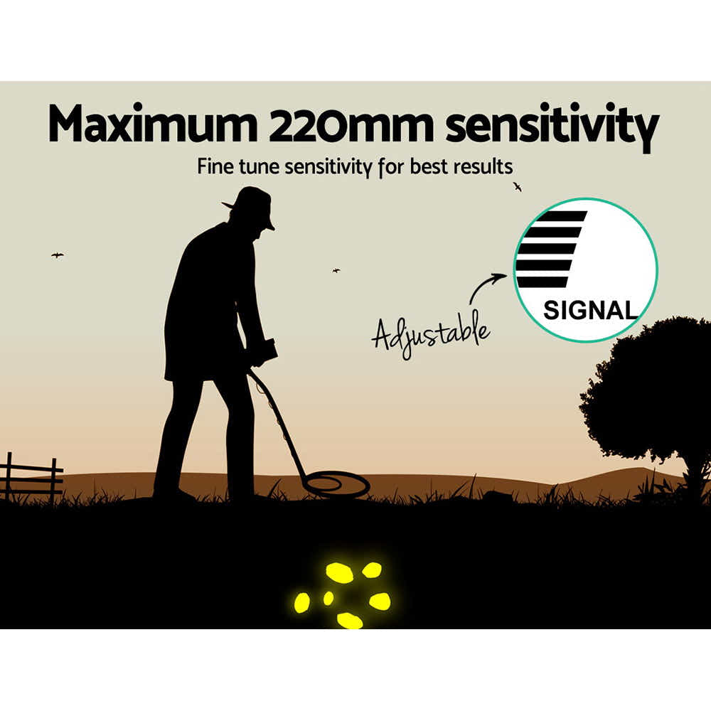 DS NA Deep Sensitive Metal Detector Gold Digger Treasure Hunter LCD