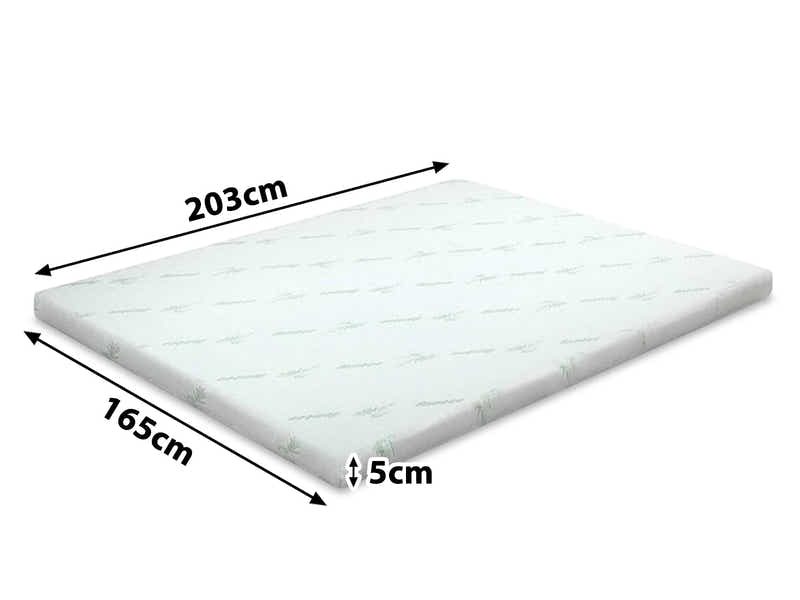 Memory Foam Mattress Topper 5 cm – King