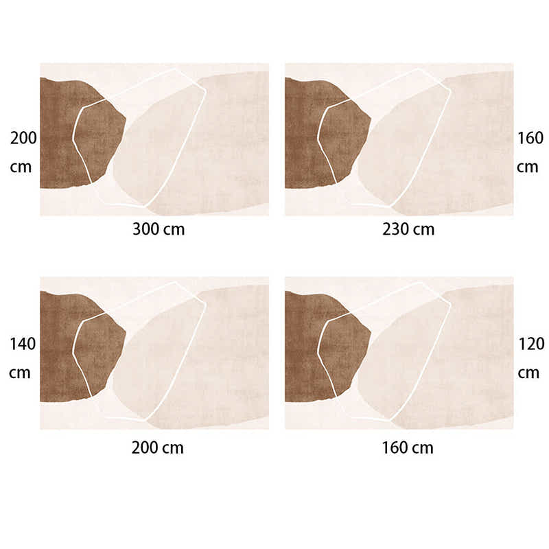 DS BS Modern Abstract Non-Shedding Area Rug Illusory 160X230CM