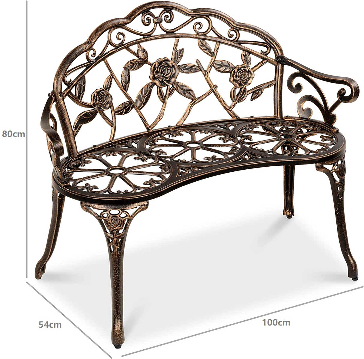 DS Ornato Garden Bench Cast Aluminium