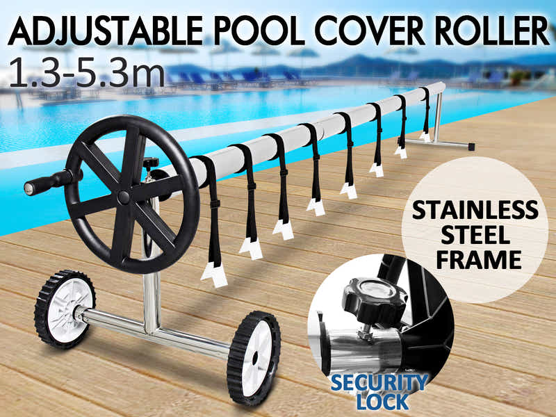 Swimming Pool Cover Roller 5Pc 1.3-5.3M