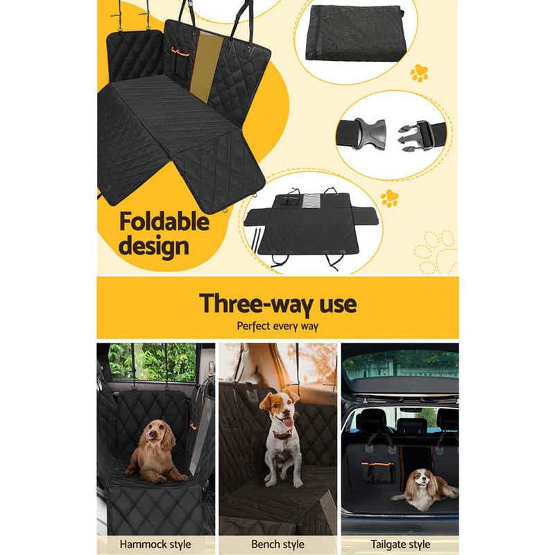 DS NA Pet Car Seat Cover Dog Protector Hammock Back Waterproof Belt Non Slip Mat