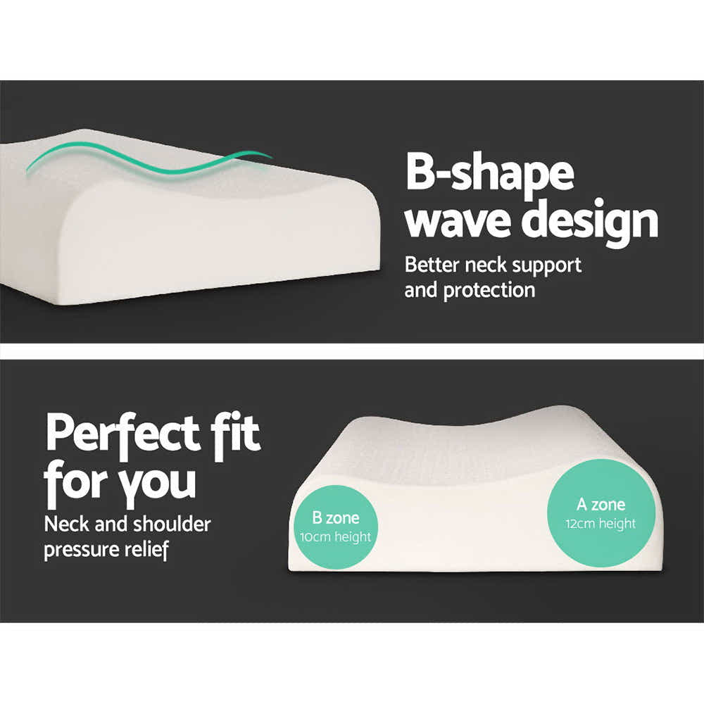 DS NA Giselle Latex Pillow Contour Latex Pillows Set of 2