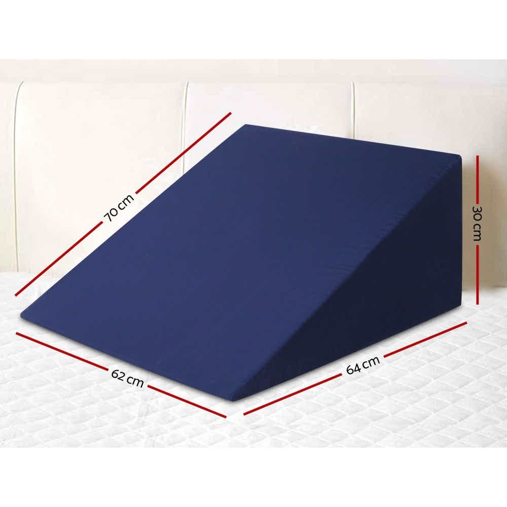 DS NA Giselle Bedding Foam Wedge Back Support Pillow - Blue