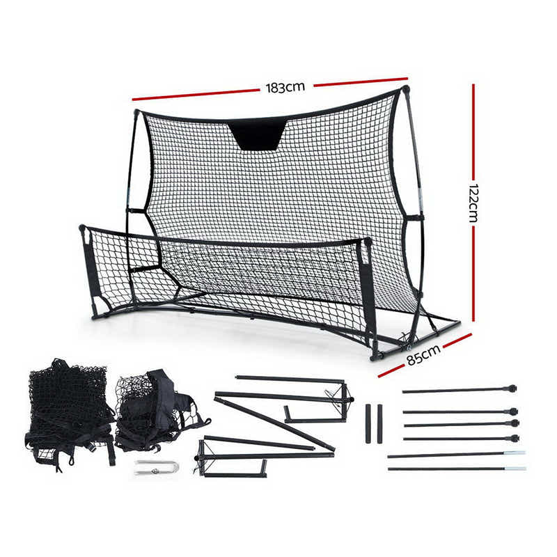 Portable Soccer Rebounder Net Volley Training Football Goal Pass Trainer