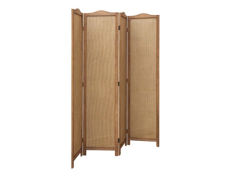 4-Panel Room Divider C M5 - Dark Brown
