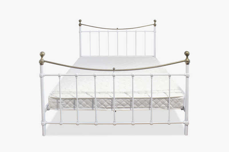 Victorian High Bed with Bonnell Mattress Combo - Queen