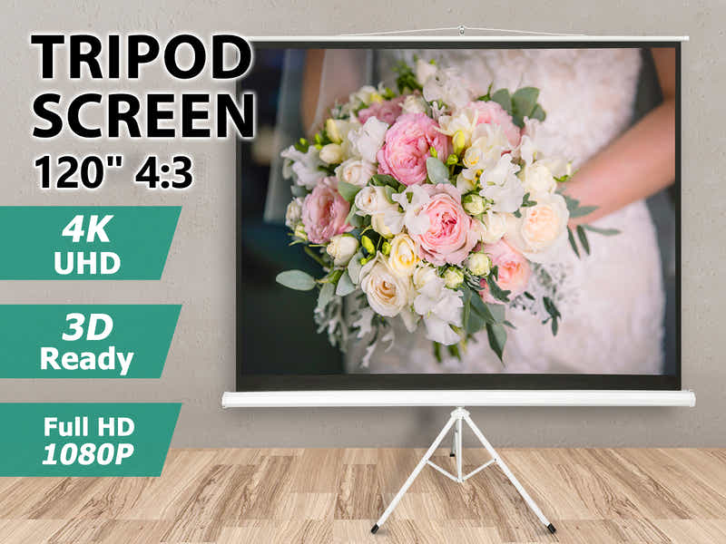 120"  Tripod Screen