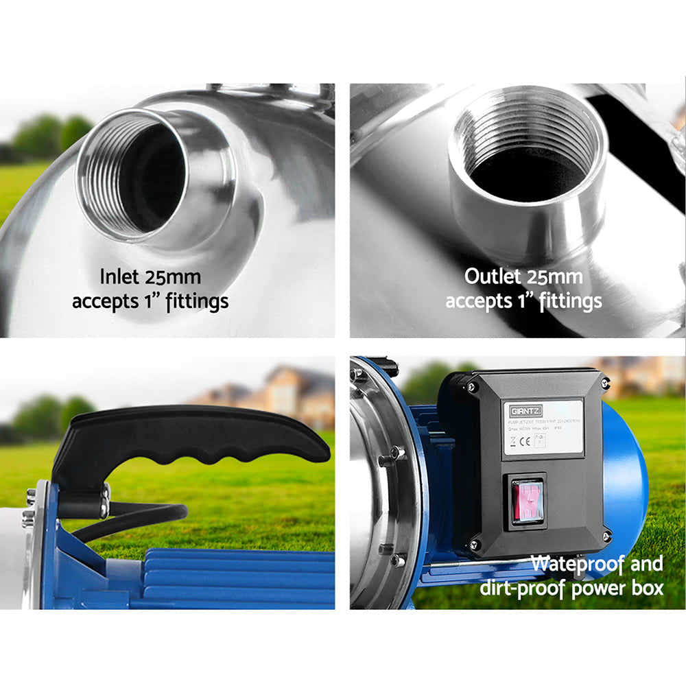 DS NA Water Pump High Pressure 1100W Stage Jet Rain Tank Pond Garden Irrigation