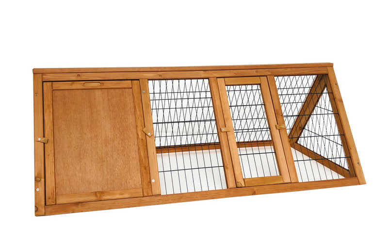Wooden Rabbit Hutch - 118cm