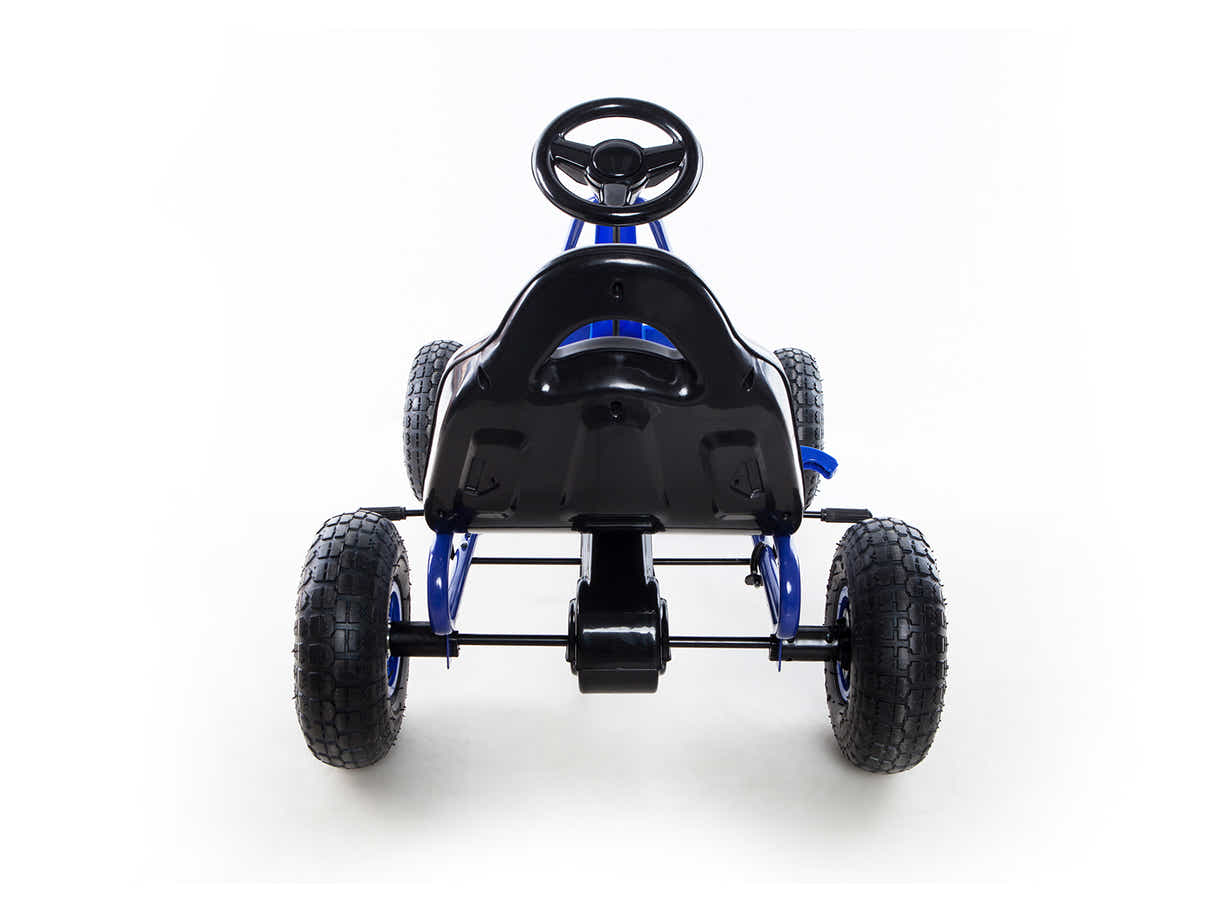 Kids Go Kart With Hand Brake - Blue