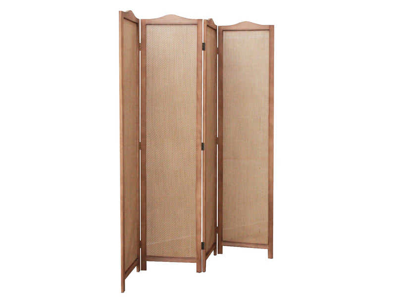 4-Panel Room Divider C M5 - Dark Brown