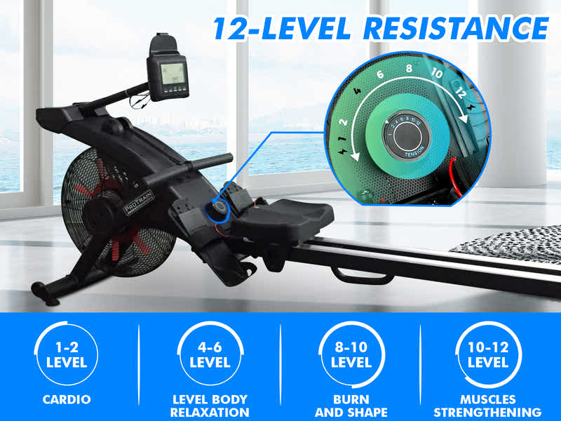 DS Rowing Machine Air & Magnetic System