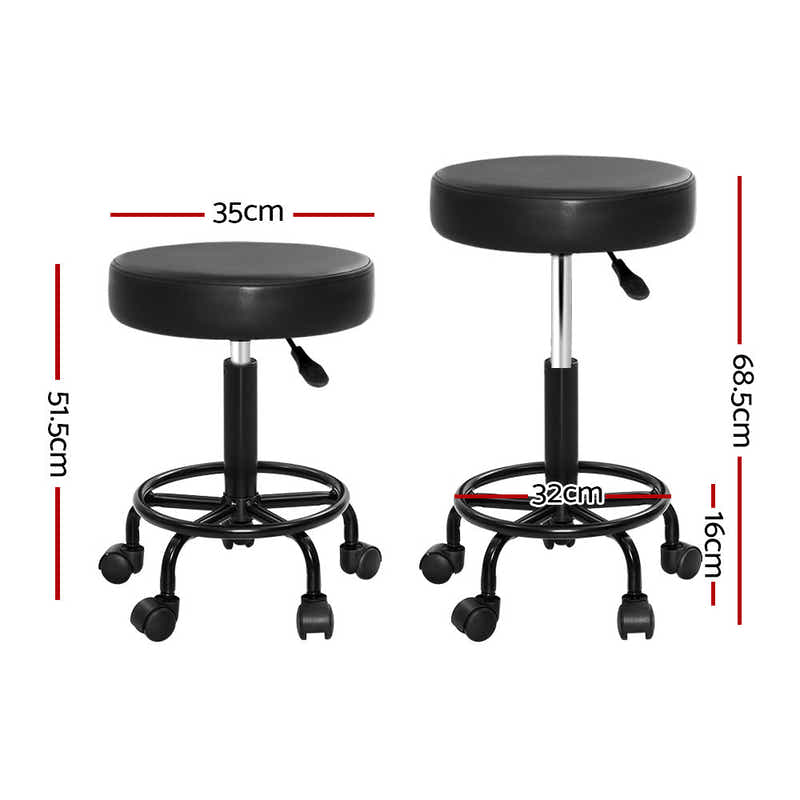 DS NA Round Salon Stool Stools Black Swivel Barber Hair Hydraulic Chairs Lift