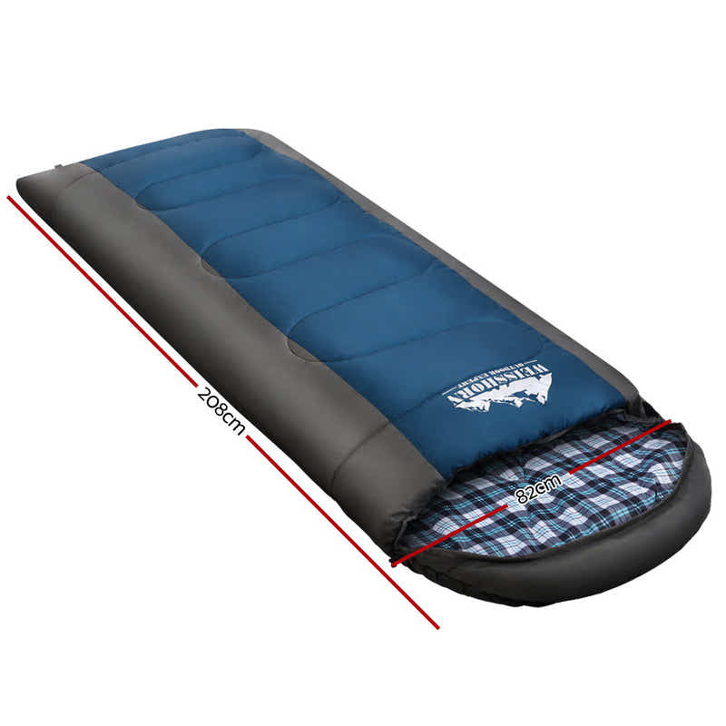 DS NA Sleeping Bag Camping Hiking Tent Winter Outdoor Comfort 0 Degree Navy