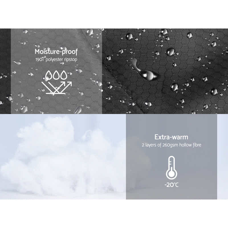 DS NA Sleeping Bag Camping Hiking Tent Winter Outdoor Comfort 0 Degree Navy