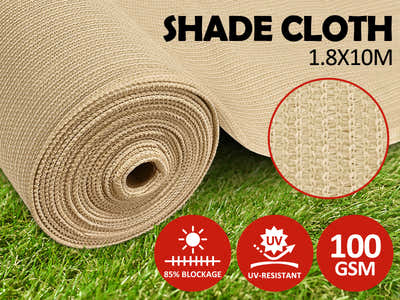 100gsm Sand Shade Cloth - 1.8m x 10m