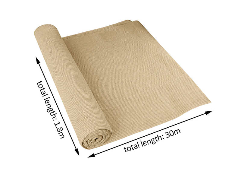 100gsm Sand Shade Cloth - 1.8m x 30m