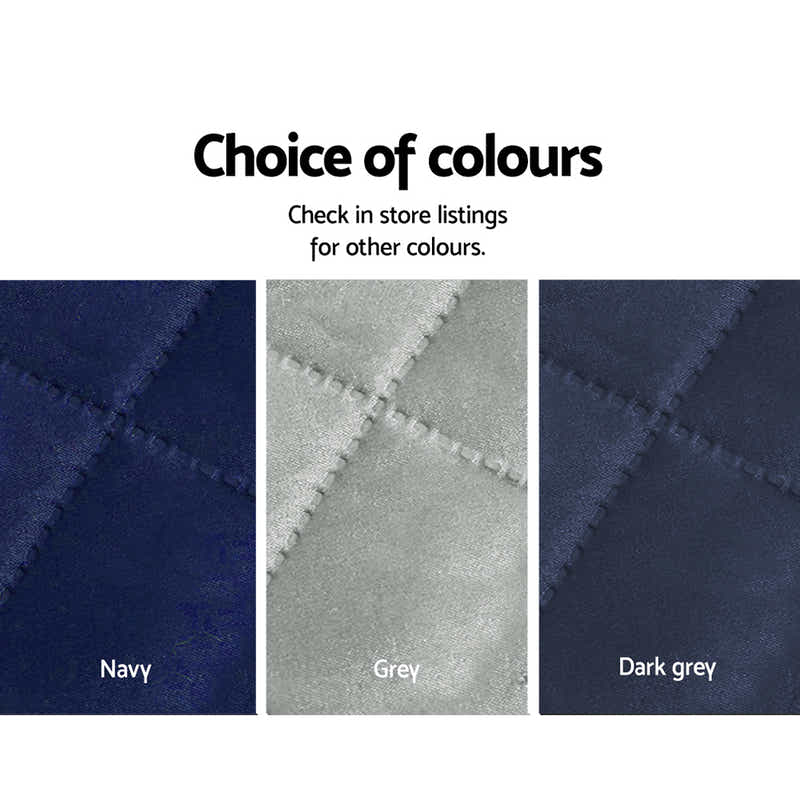 DS NA Artiss Sofa Cover Quilted Couch Covers Lounge Protector 3 Seater Dark Grey