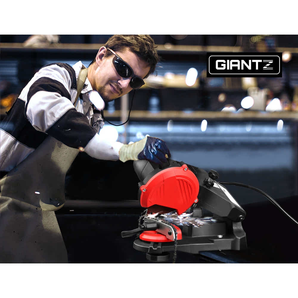 DS NA GIANTZ Chainsaw Sharpener Chain Saw Electric Grinder Bench Tool