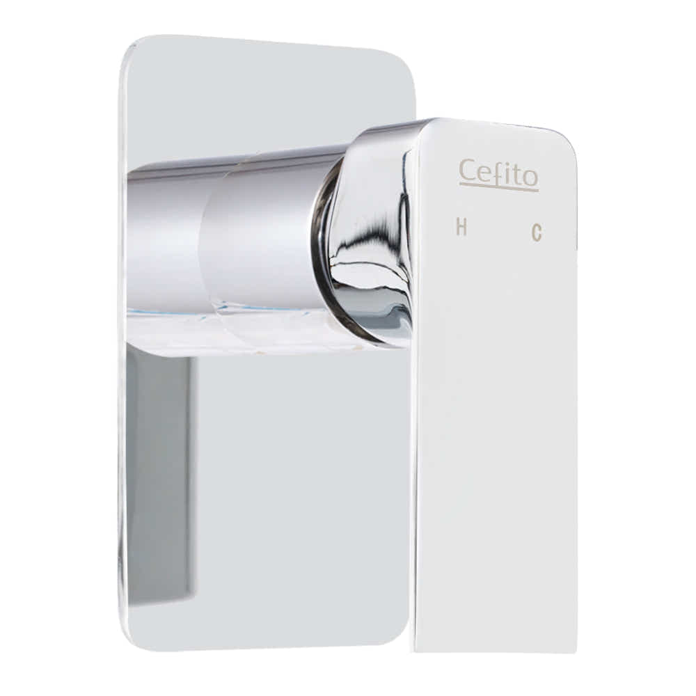 DS NA Cefito Shower Mixer Tap Wall Bath Bathroom Basin Faucet Vanity BrassSilver