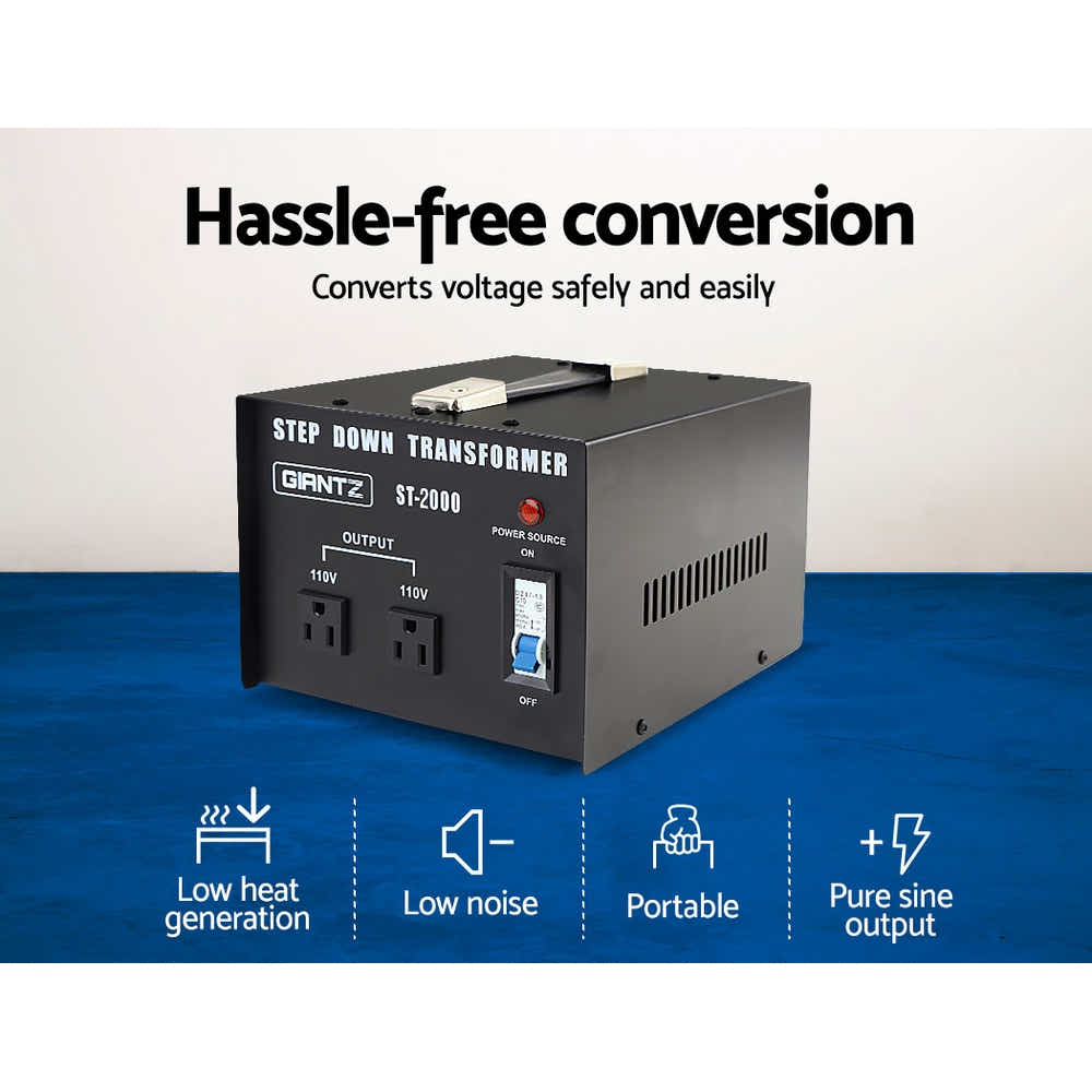 DS NA Giantz 2000 Watt Step Down Transformer