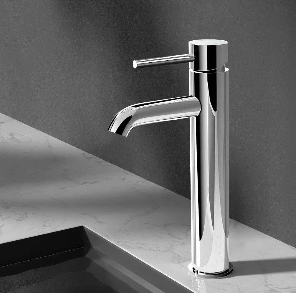DS NA Cefito Basin Mixer Tap - Silver