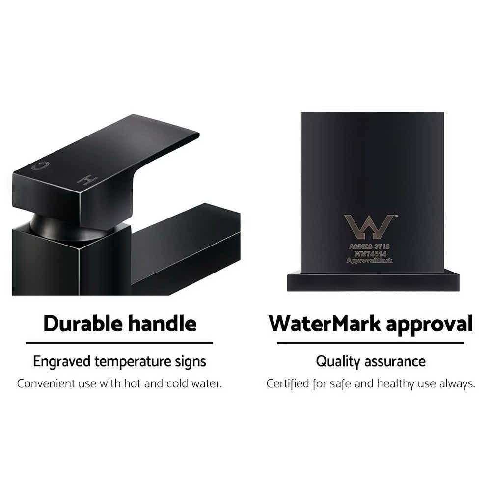 DS NA Basin Mixer Tap Faucet Bathroom Vanity Top WELS Standard Brass Black