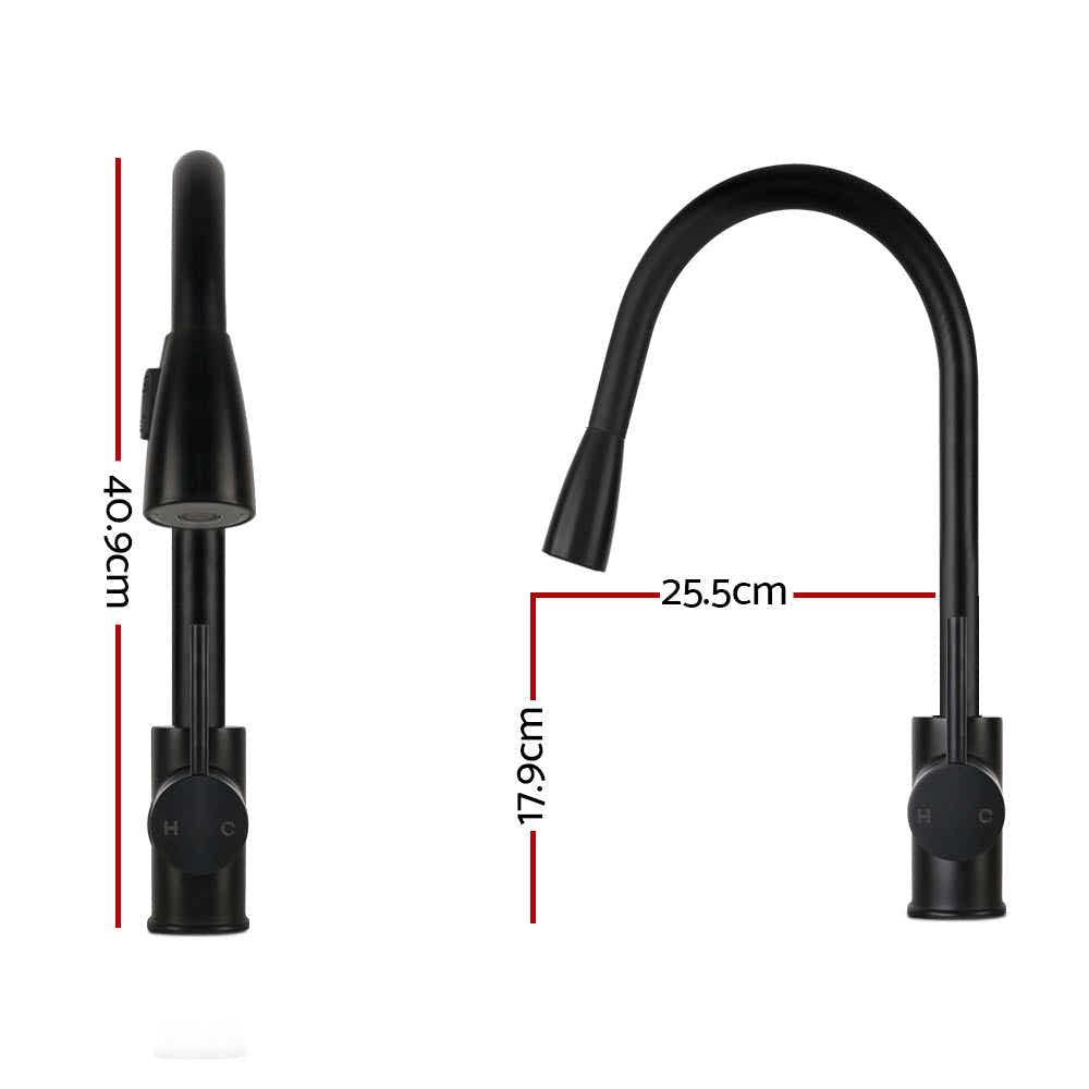 DS NA Cefito Pull-out Mixer Faucet Tap - Black