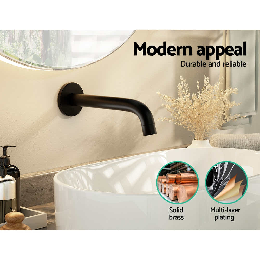 DS NA Cefito Bathroom Spout Tap Water Outlet Bathtub Wall Mounted Black