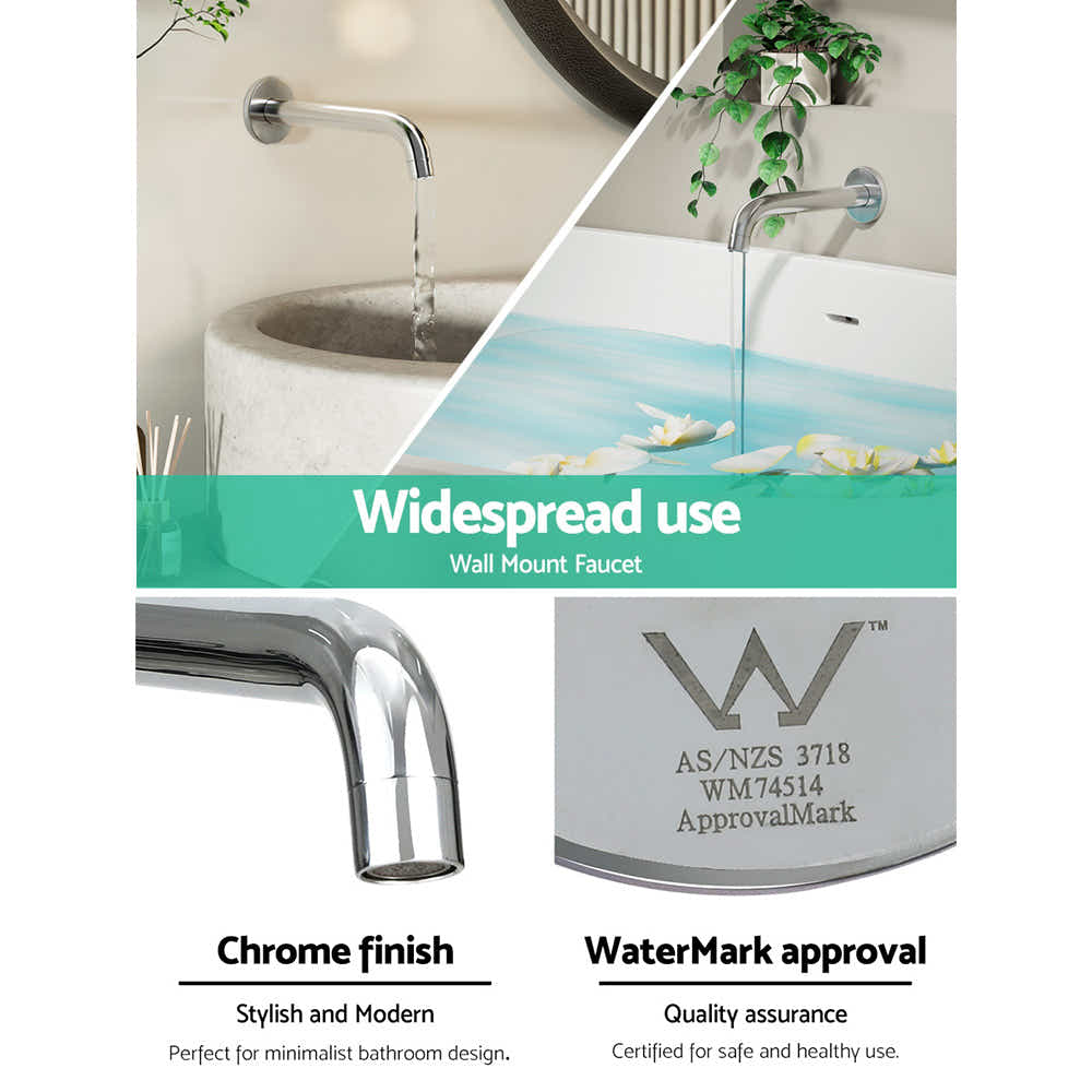 DS NA Cefito Bathroom Spout Tap Water Outlet Bathtub Wall Mounted Chrome