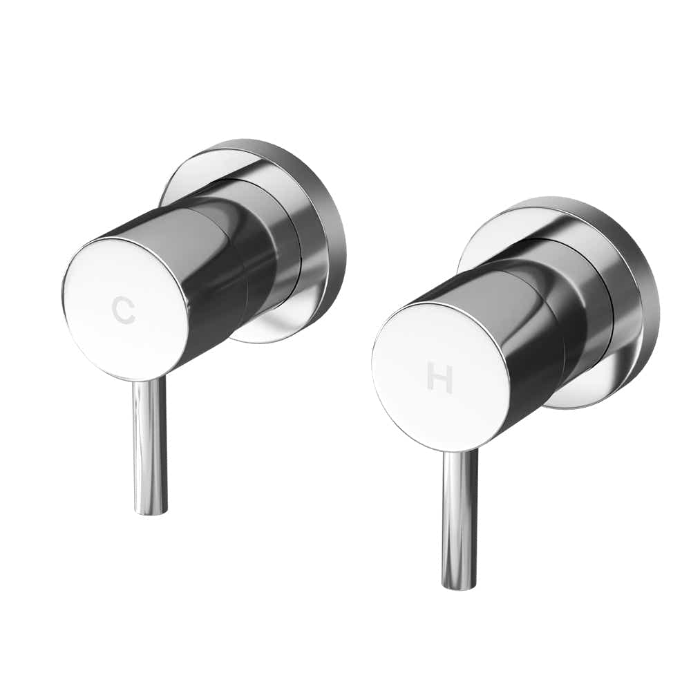 DS NA Cefito Bathroom Tap Shower Twin Tap Faucet Basin Sink Bath Swivel Chrome