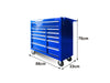 DS Tool Cabinet Roll Cabinet 11 Drawer BLUE
