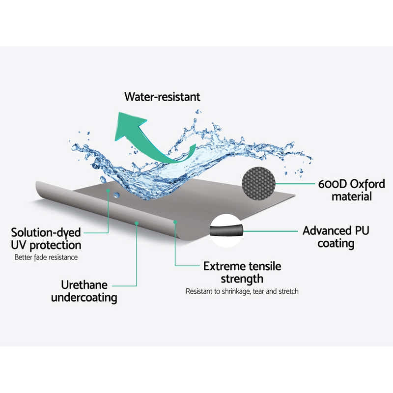 DS NA Seamanship 14- 16ft Boat Cover Trailerable Marine Grade 600D
