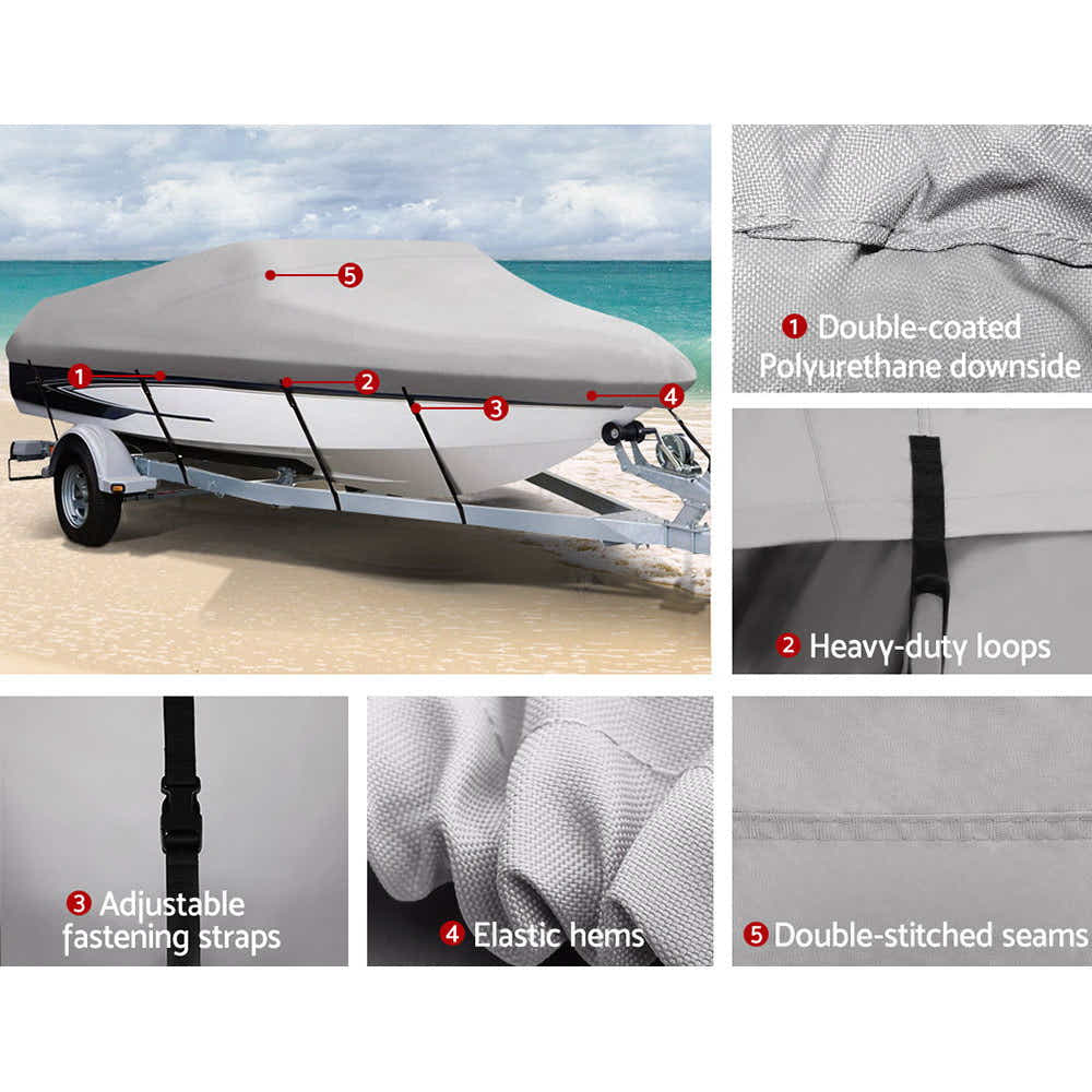 DS NA Seamanship 16-18.5ft Boat Cover Trailerable Marine Grade 600D