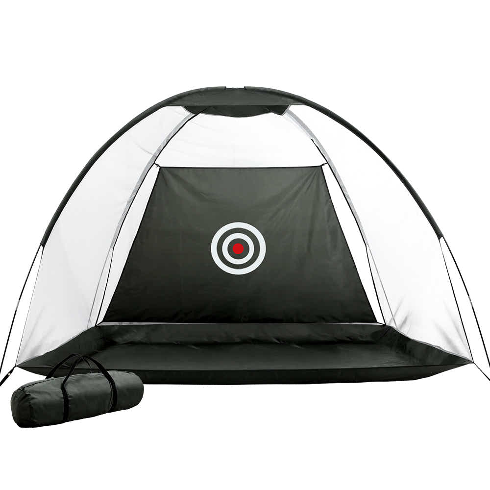 Golf & Soccer Practice Net Tent with Target Mat - 3 m