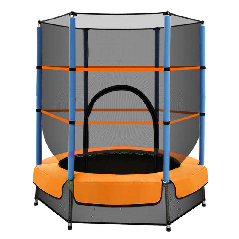 DS NA 4.5FT Trampoline Round Trampolines Kids Enclosure Outdoor Indoor Gift