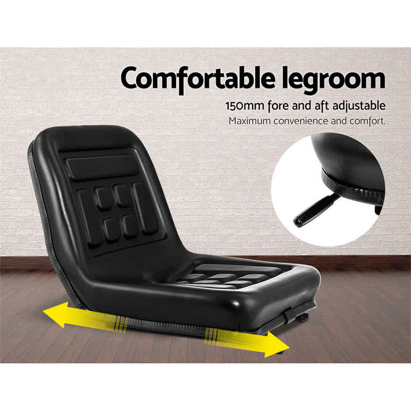 Tractor Seat Forklift Excavator Universal Suspension Backrest Truck Chair